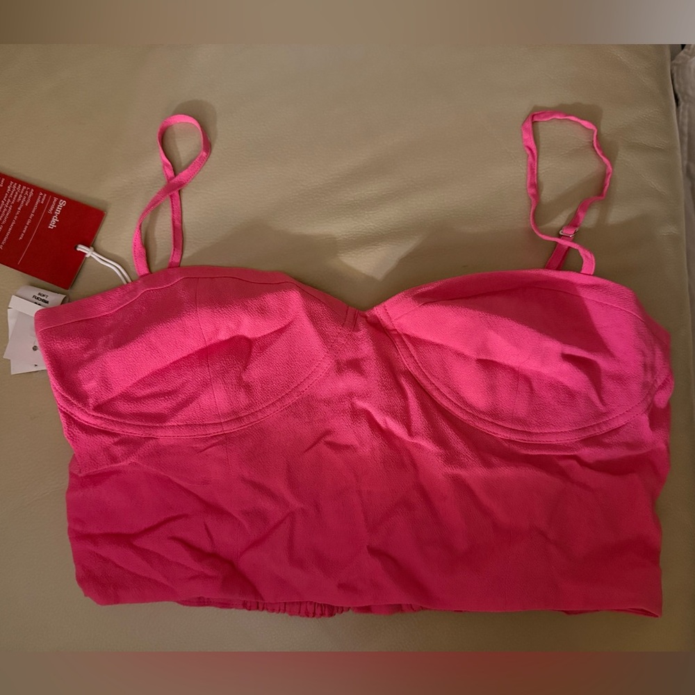Aritzia Bright Pink Tank Top